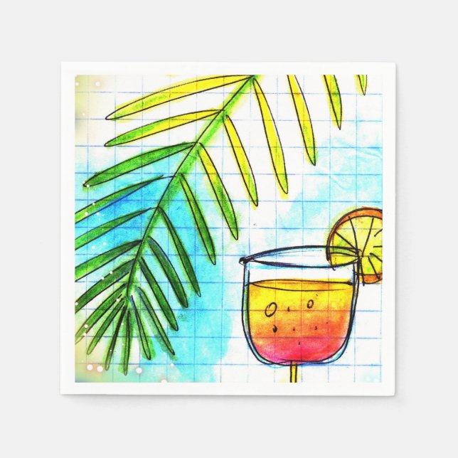 Serviette En Papier Serviettes originales pour restaurant barre (Devant)