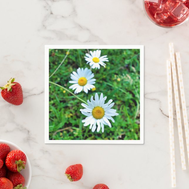 Serviette En Papier Serviettes Ox Eye Daisies (En situation)