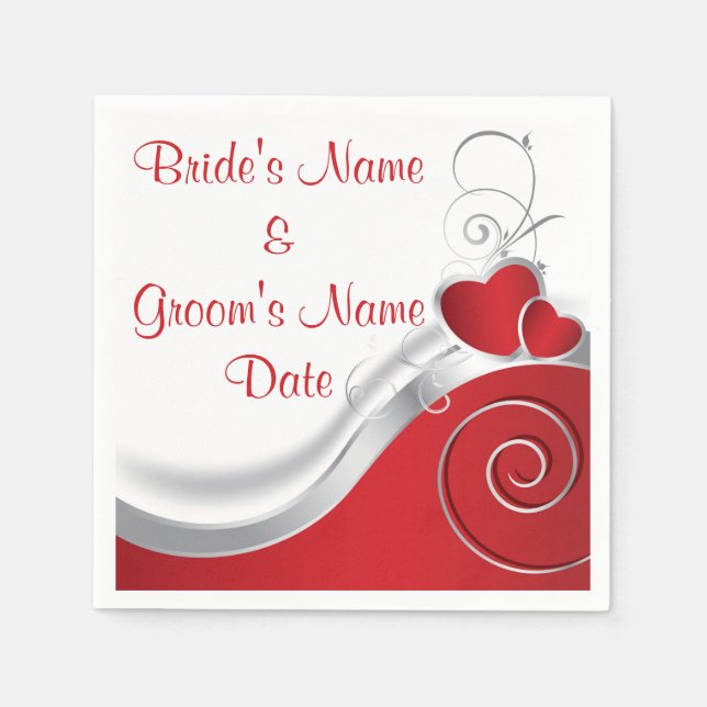 Serviette En Papier Serviettes - Papier - Carrosserie rouge (Devant)