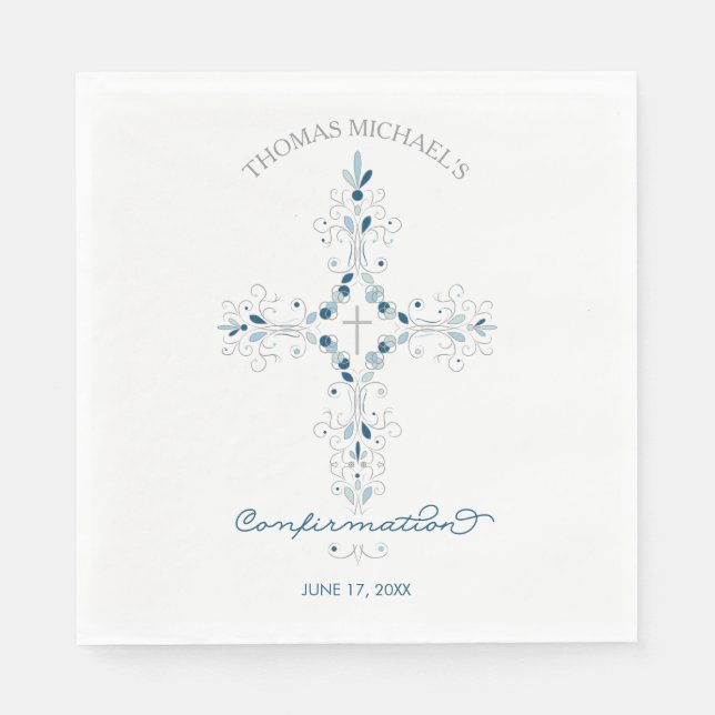 Serviette En Papier Serviettes papier de confirmation - Serviette pers (Devant)