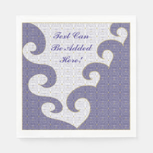 Serviette En Papier Serviettes Pâques Blancs Standard "Gold Star/Purpl