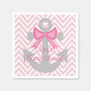 Serviette En Papier Serviettes parties de baby shower de fille
