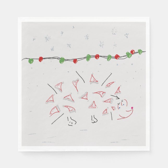 Serviette En Papier Serviettes père Noël hathog (Devant)