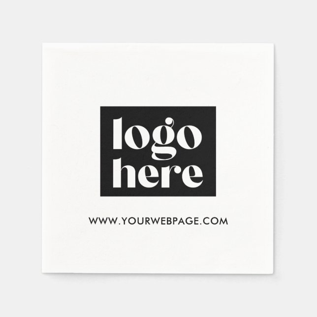 Serviette En Papier Serviettes personnalisées au logo de l'entreprise (Devant)