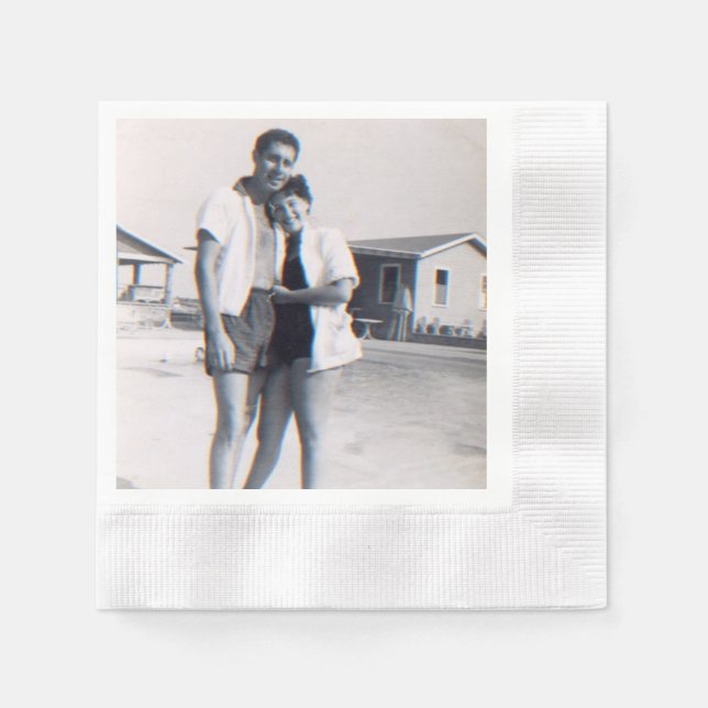 Serviette En Papier Serviettes personnalisées de la fête de l'annivers (Devant)