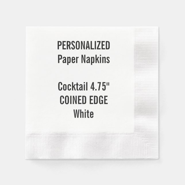 Serviette En Papier Serviettes personnalisées en papier à cocktail (Devant)