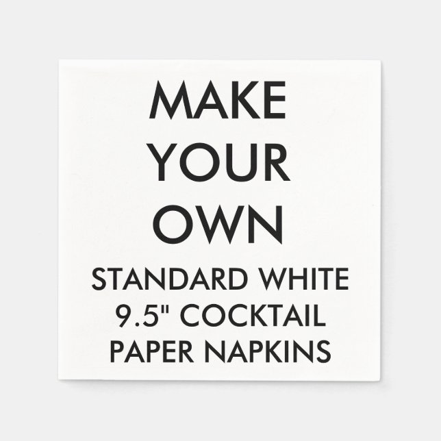 Serviette En Papier Serviettes personnalisées en papier à cocktail (Devant)