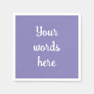Serviette En Papier Serviettes personnalisées en papier violet bleu