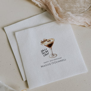 Serviette En Papier Serviettes personnalisées Martini 70e anniversaire