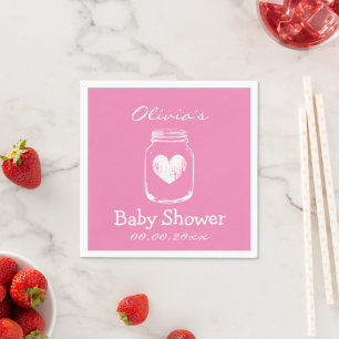 Serviette En Papier Serviettes personnalisées pour baby shower dans de