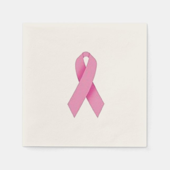 Serviette En Papier Serviettes personnalisées pour cancer du sein (Devant)