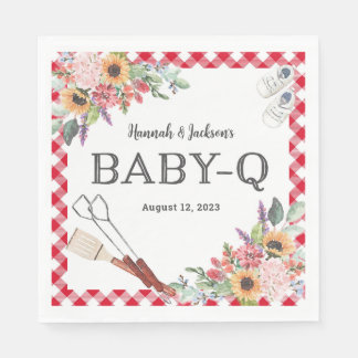 Serviette En Papier Serviettes personnalisées Red Baby-Q