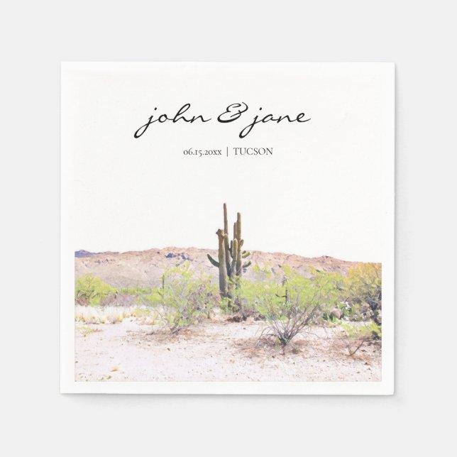 Serviette En Papier Serviettes personnalisées Tuscon Arizona Desert (Devant)