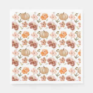 Serviette En Papier Serviettes Petit Citrouille Récolte D'automne Serv