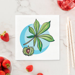 Serviette En Papier Serviettes Plante Buckeye