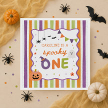 Serviettes pour 1er anniversaire de Spooky One Hal