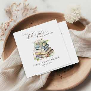 Serviette En Papier Serviettes pour Baby Shower 'A New Chapter Story B