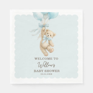 Serviette En Papier Serviettes pour Baby Shower avec Ballons et Nounou