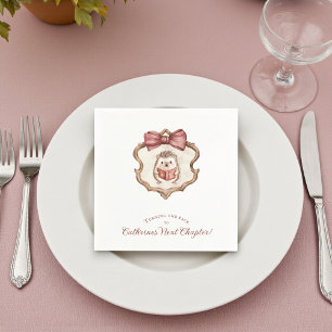 Serviette En Papier Serviettes pour Baby Shower avec Hérisson lisant C