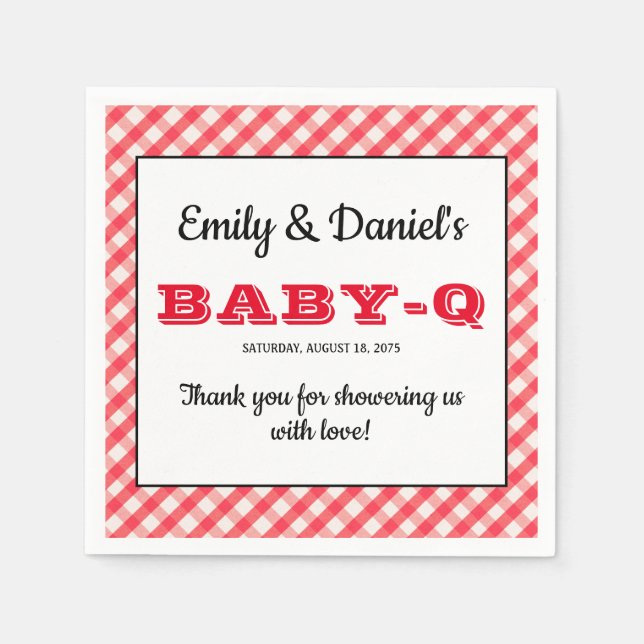 Serviette En Papier Serviettes pour Baby Shower BBQ (Devant)