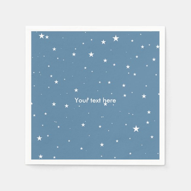 Serviette En Papier Serviettes pour Baby Shower Céleste Big & Little S (Devant)