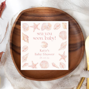 Serviette En Papier Serviettes pour Baby Shower Coquillages Roses Vous
