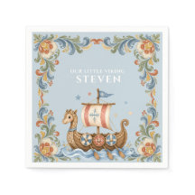 Serviettes pour Baby Shower Douce Petite Viking