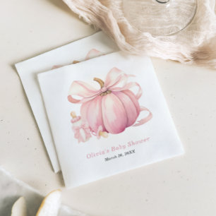 Serviette En Papier Serviettes pour Baby Shower Fille Arc en Ciel Rose