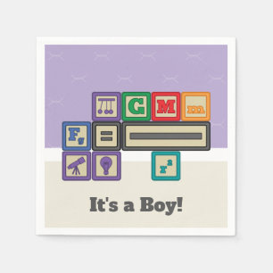 Serviette En Papier Serviettes pour Baby Shower Future Physicist's Blo