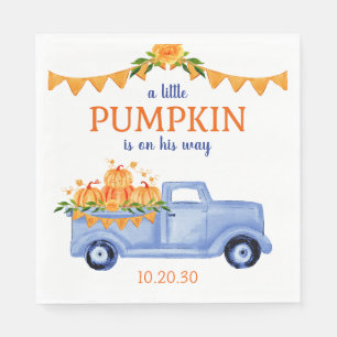 Serviette En Papier Serviettes pour Baby Shower Little Pumpkin Boy