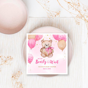 Serviette En Papier Serviettes pour baby shower ours en peluche