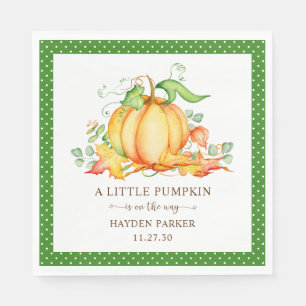 Serviette En Papier Serviettes pour Baby Shower Petite Citrouille