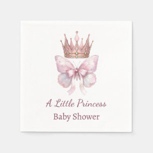 Serviette En Papier Serviettes pour Baby Shower Rose Princesse Royale