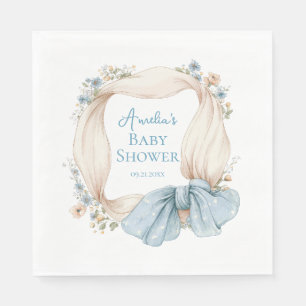 Serviette En Papier Serviettes pour Baby Shower Silly Goose Fleurs Ble
