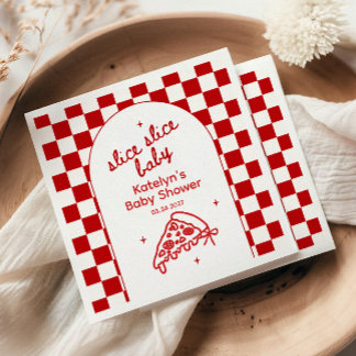Serviette En Papier Serviettes pour Baby Shower sur le thème de Pizza