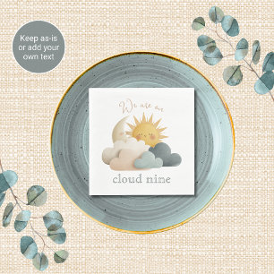 Serviette En Papier Serviettes pour Baby Shower Thème Nuage