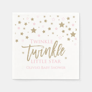 Serviette En Papier Serviettes pour Baby Shower Twinkle Twinkle Little