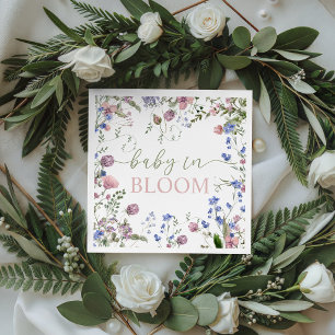 Serviette En Papier Serviettes pour Baby Shower Wildflower