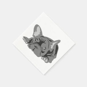 Serviette En Papier Serviettes pour Bouledogues Français
