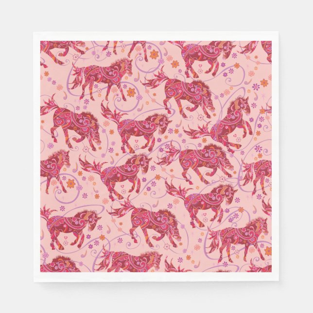 Serviette En Papier Serviettes pour chevaux Przewalski (Devant)