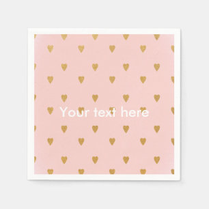Serviette En Papier Serviettes pour fête d'anniversaire avec coeurs do