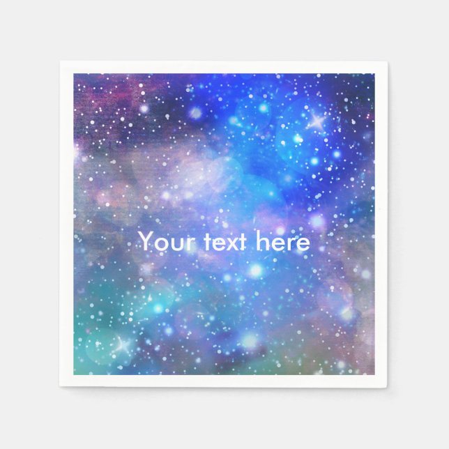 Serviette En Papier Serviettes pour fête d'anniversaire dans l'espace  (Devant)