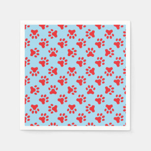 Serviette En Papier Serviettes pour fête d'anniversaire de chiot bleu