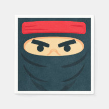 Serviettes pour fête d'anniversaire Ninja Warrior