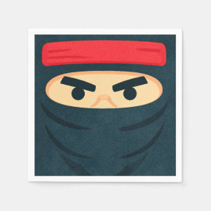 Serviette En Papier Serviettes pour fête d'anniversaire Ninja Warrior