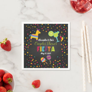 Serviette En Papier Serviettes pour fête de couples Fiesta