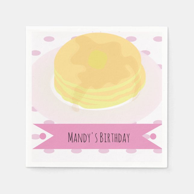 Serviette En Papier Serviettes pour fête de crêpes et pyjamas (Devant)