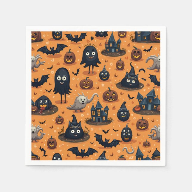 Serviette En Papier serviettes pour halloween (Devant)
