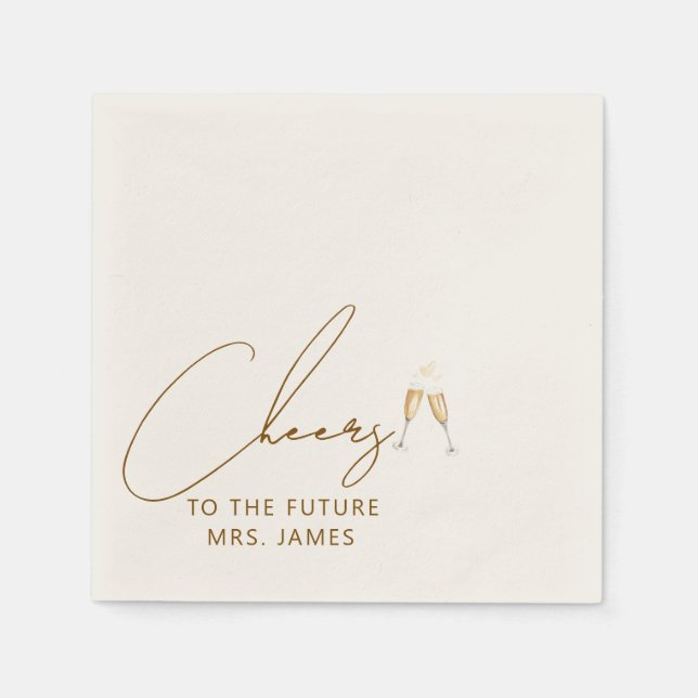 Serviette En Papier serviettes pour la future Mme shower de mariage (Devant)