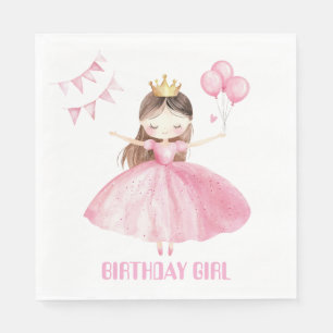 Serviette En Papier Serviettes pour le 1er anniversaire de Petite Prin